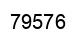 Número 79576 imagen negro