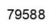 Number 79588 black image