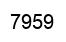 Number 7959 black image