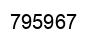Number 795967 black image