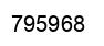 Number 795968 black image