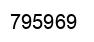 Number 795969 black image