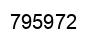 Number 795972 black image