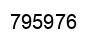 Number 795976 black image