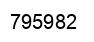 Number 795982 black image