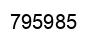Number 795985 black image