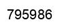 Number 795986 black image