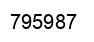 Number 795987 black image