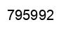 Number 795992 black image