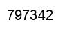Number 797342 black image