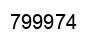Number 799974 black image