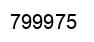 Number 799975 black image