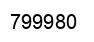Number 799980 black image
