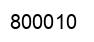 Number 800010 black image