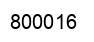 Number 800016 black image