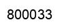 Number 800033 black image