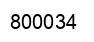 Number 800034 black image