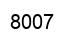 Número 8007 imagen negro