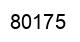 Number 80175 black image