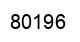 Número 80196 imagen negro