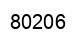 Número 80206 imagen negro