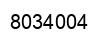 Number 8034004 black image