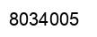 Number 8034005 black image