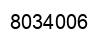 Number 8034006 black image
