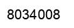 Number 8034008 black image