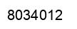 Number 8034012 black image