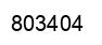 Number 803404 black image