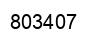 Number 803407 black image