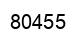 Número 80455 imagen negro