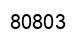 Número 80803 imagen negro