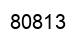Número 80813 imagen negro