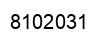 Number 8102031 black image
