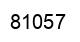 Number 81057 black image