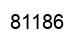 Número 81186 imagen negro