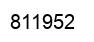 Number 811952 black image