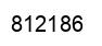 Number 812186 black image