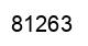Número 81263 imagen negro