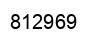 Number 812969 black image