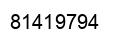 Number 81419794 black image