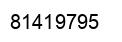 Number 81419795 black image