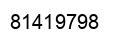 Number 81419798 black image
