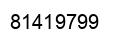 Number 81419799 black image