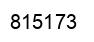 Number 815173 black image