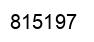 Number 815197 black image