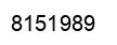 Number 8151989 black image