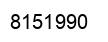 Número 8151990 imagen negro